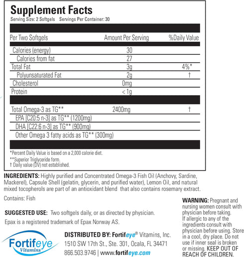 Super Omega-3 Max Fish Oil, 2400 mg Omega 3, High Potency with EPA and DHA, Lemon Flavor, 30 Servings