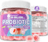 2-Pack Probiotic + Prebiotics Gummies, 60 Billion CFU, Sugar Free, 11 Strains for Women Men Digestive Health and Gut