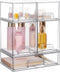Vtopmart Stackable Storage Drawers Set of 5 - Clear Plastic Organizer Bins for Beauty Supplies