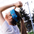 Cool + Relief Cooling Ice Pack Bandana - 16 x 2.5 x 0.8 Inch Head Wrap with Cool Pads in Blue