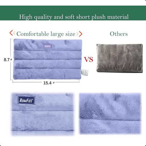 Microwavable Heating Pad for Pain Relief, Moist Heat for Cramps, Muscles, Joints, Back, Neck and Shoulders, Heat Compress Pillow, for Both Hot and Cold Therapy (Purple - Lavender Scented)