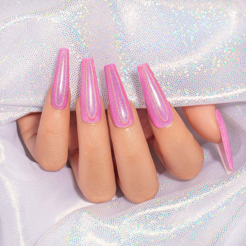 RARJSM Holographic Nail Polish Glitter, Gorgeous Glossy 1PCS 7.5ML Mavue Gel Polish, Curing Required for DIY Home