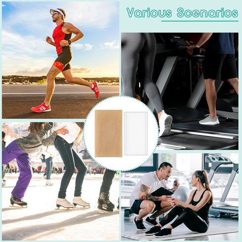Sratte 4 Pcs Ankle Gel Sleeve, Padded Socks Ankle Protector Gel Sleeve for Skating Riding Foot Support