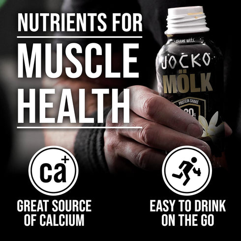 Jocko Moelk 30g Grass Fed Protein Shakes | No Added Sugar KETO Friendly Ready to Drink 12 FL Oz