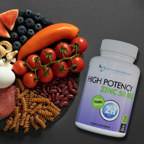 Zinc 50mg Picolinate Supplement | 120 Veggie Capsules for Adults and Kids | Well-Absorbed High Potency Pure Zinc - 50mg