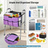 Vizava Upgrade Walker Basket with Tray, Detachable Walker Tray for Folding Walkers, Storage Bag with Cup & Cane Holder