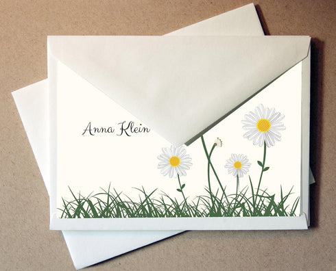 Little Notes by Comptime (40 HEGEDLE Personalized Gifts - Daisies Cards Cards and Envelopes) c