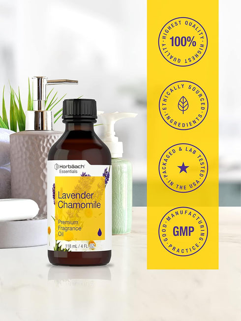 Horbaeach Lavender Chamomile Fragrance Oil, Premium Grade for Diffusers, Candle and Soap Making (4 fl oz)