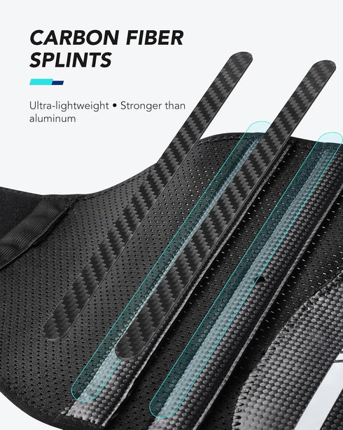 Back Brace for Women Men - Ergonomic Curved Spine Support with Carbon Fibre Splints for Lower Back Pain Relief