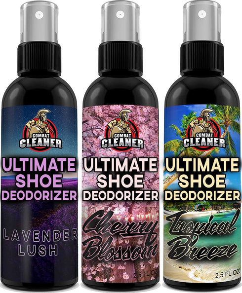 Shoe Deodorizer Spray (Women) | Disinfectant Foot Odor Eliminator for Sneakers, Gym Bags, and Lockers