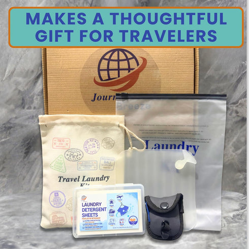 Set 30-Count Travel Laundry Detergent Sheets Gift Laundry Detergent Sheets for Sink & Machine Wash, Travel Clothesline