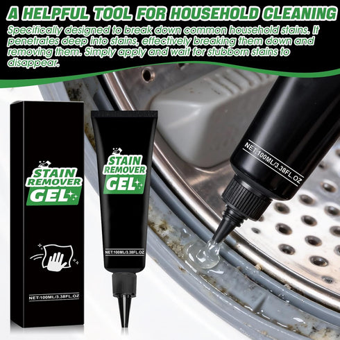 Nozzle 3.33 OZ Home Stain Cleaner, Stain Remover Gel with Pointed Highly Effective Stain Removal Gentle and Does Not