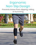 Vive Calf Brace - Adjustable Shin Splint Support for Lower Leg Compression and Pain Relief (Black)