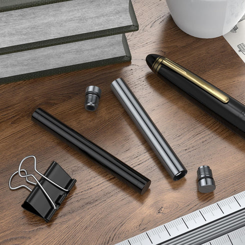 Portable Aluminum Metal Tube Container (2 Pack), Waterproof Storage Tube Holder Case, Fits in Pocket or Purse