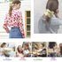 Scrunchies Hair Ties for Women - Big Silk Satin Jumbo Oversized Scrunchy for Thick Hair, Yellow Ligas Para el Cabello