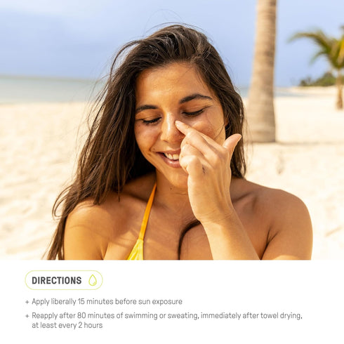 Raw Elements Tinted Daily Face Moisturizer, All-Natural Mineral Sunscreen, SPF 30, 1.8oz, Reef Safe
