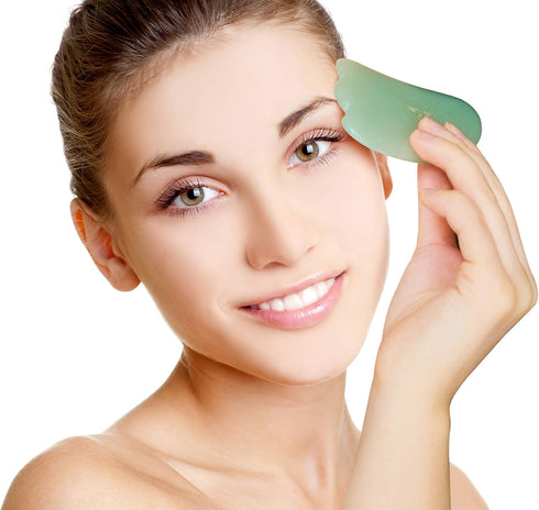 Jade Stone Facial Massager for Anti-Wrinkles, Facial Lifting and Tightening Massage, Skin Care Rejuvenation