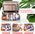 Large Makeup Bag with Mirror, Double Layer Travel Organizer Case, Large Capacity with Brush Slot Divider