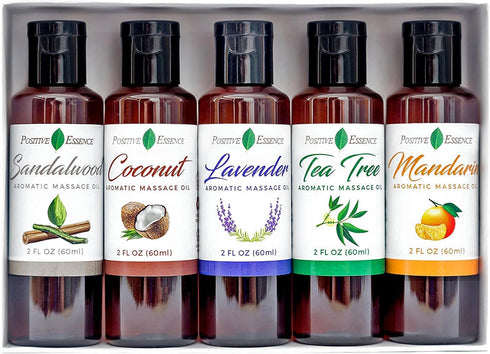 Massage Oil for Massage Therapy Relaxing Massage Oil Set, Pure Essential Oils