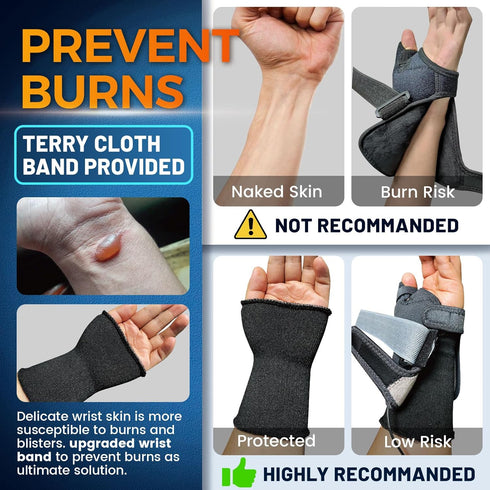 sticro Wrist Thumb Brace Heating Pad for Arthritis and Carpal Tunnel Relief, Hand Heating Pad for Sprains