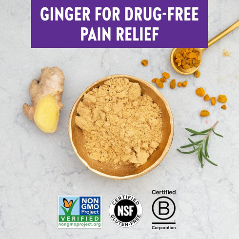 New Chapter Sleep Aid, Restful Sleep & Pain Relief, Melatonin & Ginger Supplement, 30 Vegetarian Capsules