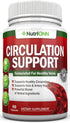 Blood Circulation Support - Herbal Supplement for Healthy Blood Flow, Promotes Leg Comfort with Natural Ingredients
