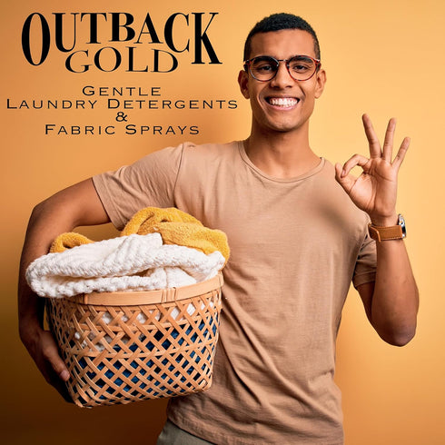 Outback Gold Wool Wash, Natural Plant Based Liquid Laundry Detergent, Fragrance Free, 16 Fl Oz