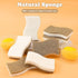 12 Pack Natural Dish Sponges, Eco-Friendly Kitchen Sponge, Biodegradable Coconut and Cellulose Scrubber, Non-Scratch,
