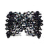 Ruihfas 2Pcs Handmade Beaded Easy Combs, Stretchable Double Combs Hair Clips for Curly Thick Wavy Hair