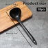 20 Pcs Large Plastic Serving Spoons Disposable Soup Spoons Heavy Duty Spoons for Catering Party Cooking Weddings Buffet Restaurant Office,9 x 2.8 Inch,Black