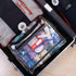 Rough Enough Clear Makeup Toiletry Bag, Large Cosmetic Organizer with Zipper for Women Travel