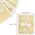 KISSBUTY Metallic Flowers & Vine Nail Decals, 20 Sheets 3D Flower Lace Adhesive Stickers, Gold Floral Nail Decor
