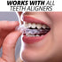 IXO Square-Shaped Aligner Seater Chewies for Invisalign Trays, 5-Pack with Mint Scented Storage Case