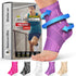 BLITZU Ankle Brace with Adjustable Compression Support Strap for Achilles Tendonitis, Joint Pain Relief