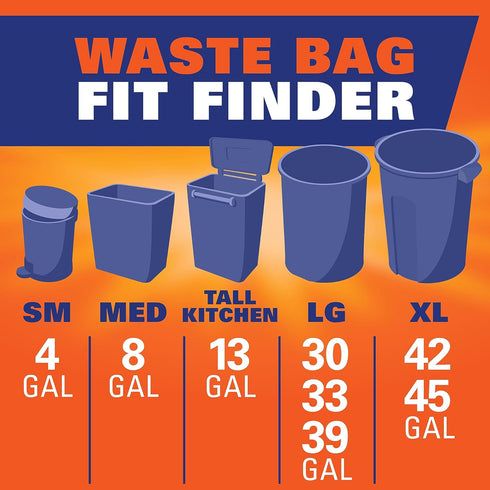 Hefty Ultra Strong Tall Kitchen Trash Bags, Clean Burst Scent, 13 Gallon, 40 Count