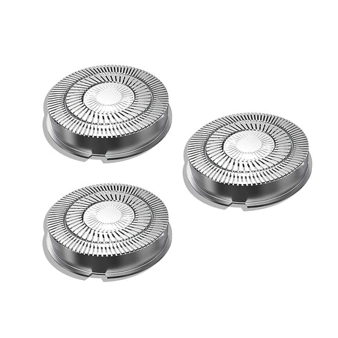 Replacement Heads for Electric Shavers, Waterproof Replacement Blades for Men's Shaver, 3-Pack