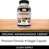 Kaya Naturals Organic Ashwagandha Root with Black Pepper - Maximum Strength 1300 mg Adaptogen Supplement