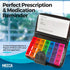 Weekly Travel Pill Organizer - Extra Large Pill Container Dispenser Case for 4 Times A Day, 7 Days a Week