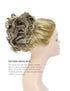 Yamel Messy Bun Scrunchie Hairpiece, Updo Curly Bun Extension Combs for Women (Ash Brown to Bleach Blonde)