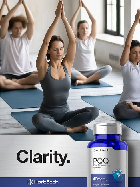 Horbaach PQQ Supplement 40 mg | 120 Capsules | Maximum Strength, Non-GMO & Gluten Free