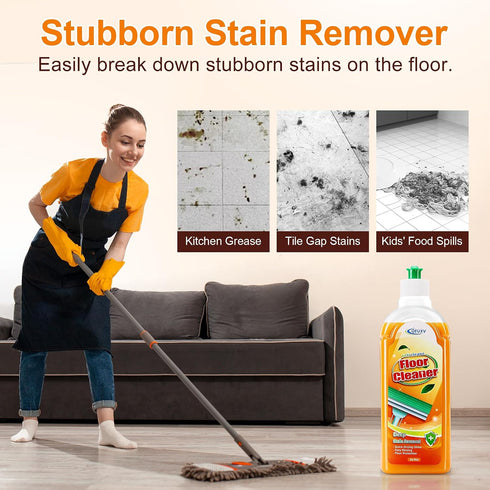 Harmless Wood Floor Cleaner for Mopping, Natural Non Toxic Pet-friendly Hard Floor Cleaner, to Original Wood Finish