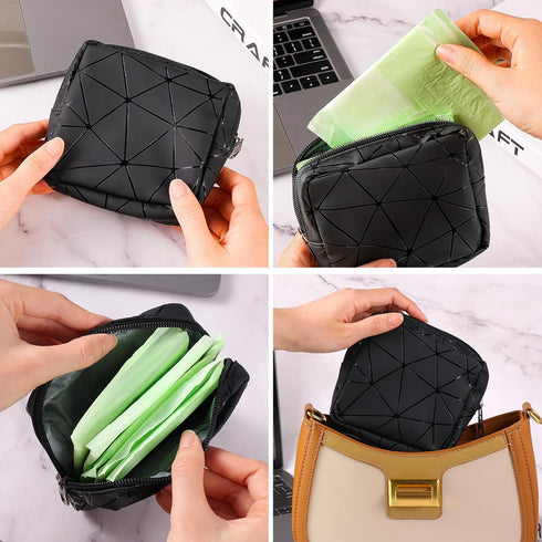 Ymapinc Period Sanitary Bag, Napkin Storage Bag Tampon Pouch Portable Feminine Care First Period Kit for Teen Ladies