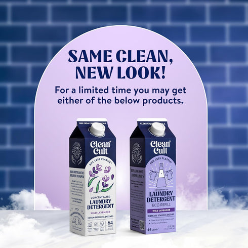 Concentrated Liquid Laundry Detergent Soap, 64 Loads, 32 oz, Wild Lavender, Eco-friendly, HE/Standard Compatible