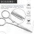 Straight Razor Kit - Complete Kit for Men with Beard Scissors & Metal Comb, Premium Polished Stainless Steel, 10 Extra