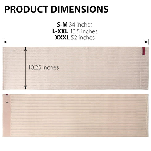 ORTONYX 10.25" Abdominal Binder for Men and Women, Beige S/M Post-operative Support Belt