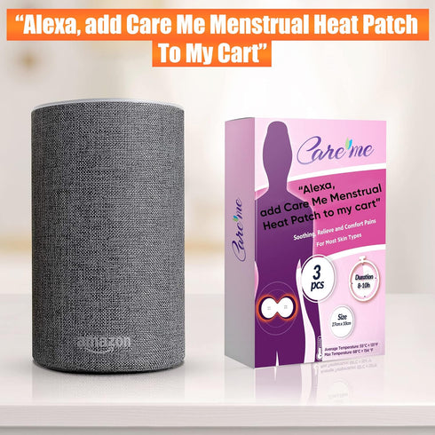Portable Heating Pad for Menstrual Cramps, Adhesive Heat Patches for Period Pain Relief, 3 Patches in 1 Pack