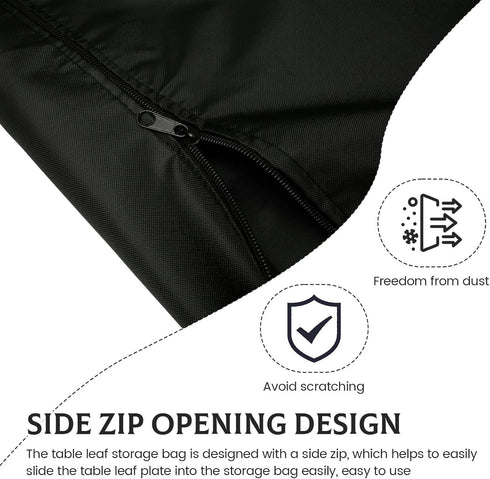 ZJRDYYK 2 Table Leaf Storage Bag with Zipper and Shoulder Straps, Waterproof Lined Table Leaf Cover Protector, Scratch
