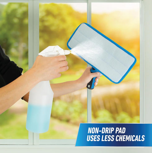 Unger ProClean Indoor Window Cleaner Tool for Window, Glass, and Mirror Cleaning, Streak-Free Results, Reusable