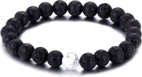 Softones Womens Lava Stone Distance Bracelets for Men Aromatherapy Anxiety Essential Oil Diffuser Bead Couples,Best