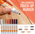 Set 34, Furniture Repair Kit of Wood Scratch Repair Markers, Wax Crayons and Wood Filler with Brushes and Sharpener